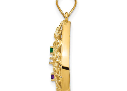 10k Yellow Gold Pendants Style 10XNA908/3Y - Classique Jewelry Inc.