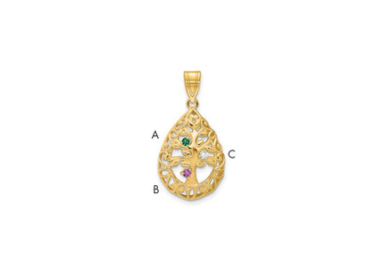 10k Yellow Gold Pendants Style 10XNA908/3Y - Classique Jewelry Inc.