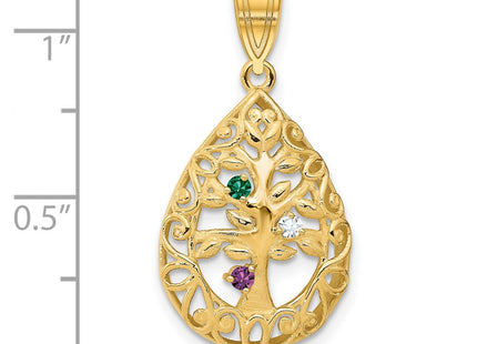 10k Yellow Gold Pendants Style 10XNA908/3Y - Classique Jewelry Inc.