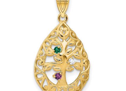 10k Yellow Gold Pendants Style 10XNA908/3Y - Classique Jewelry Inc.