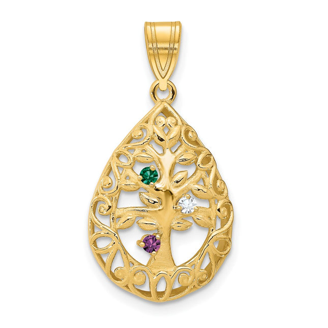 10k Yellow Gold Pendants Style 10XNA908/3Y - Classique Jewelry Inc.