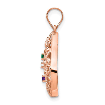 10k Rose Gold Pendants Style 10XNA908/3R - Classique Jewelry Inc.