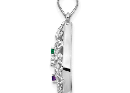10k White Gold Pendants Style 10XNA908/3W - Classique Jewelry Inc.