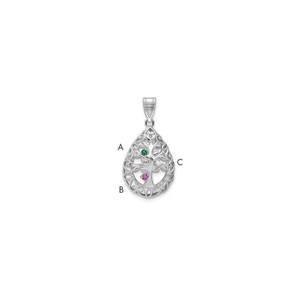 10k White Gold Pendants Style 10XNA908/3W - Classique Jewelry Inc.