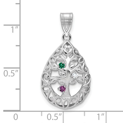 10k White Gold Pendants Style 10XNA908/3W - Classique Jewelry Inc.