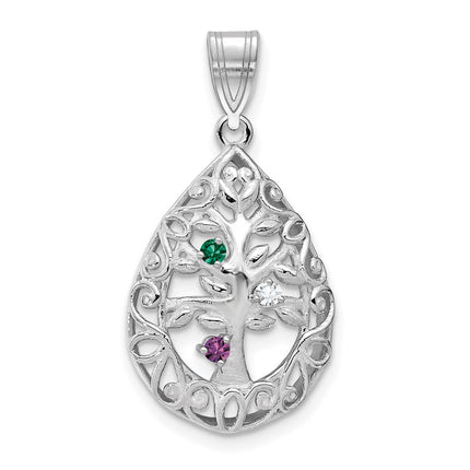 10k White Gold Pendants Style 10XNA908/3W - Classique Jewelry Inc.