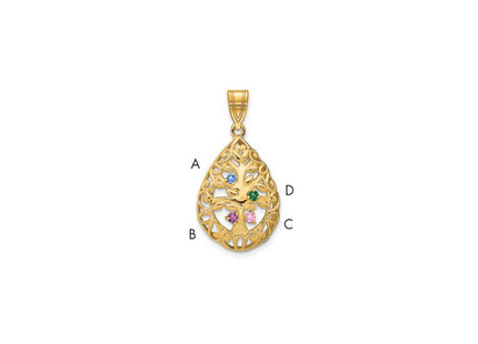 14k Yellow Gold Pendants Style XNA908 - Classique Jewelry Inc.