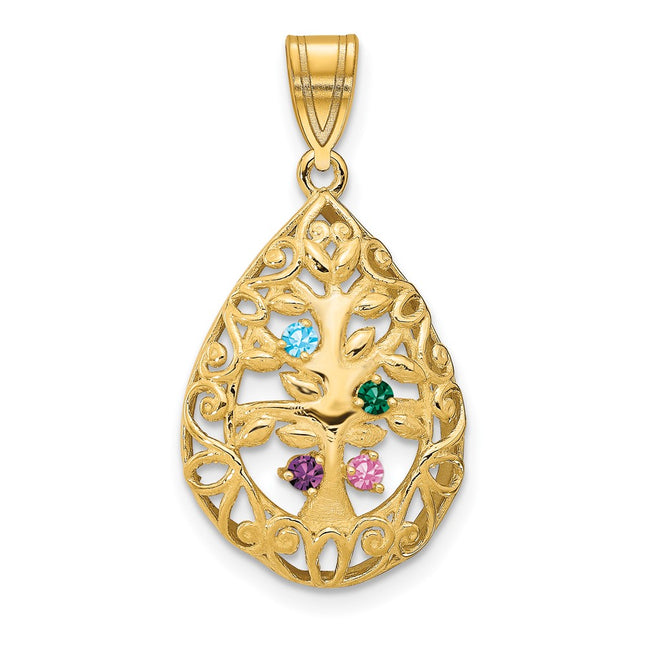 10k Yellow Gold Pendants Style 10XNA908/4Y - Classique Jewelry Inc.