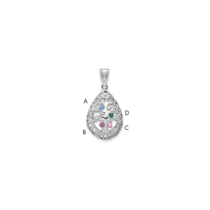 10k White Gold Pendants Style 10XNA908/4W - Classique Jewelry Inc.