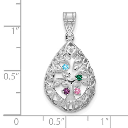 10k White Gold Pendants Style 10XNA908/4W - Classique Jewelry Inc.