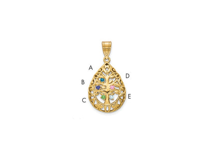 10k Yellow Gold Pendants Style 10XNA908/5Y - Classique Jewelry Inc.