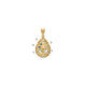 10K Yellow Gold 5 Birthstone Tree of Life Tear Drop Pendant