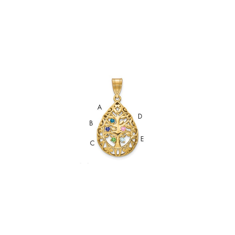 10k Yellow Gold Pendants Style 10XNA908/5Y - Classique Jewelry Inc.