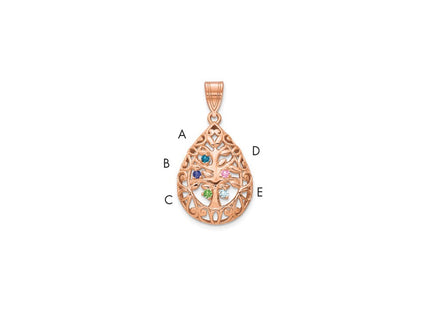 10k Rose Gold Pendants Style 10XNA908/5R - Classique Jewelry Inc.