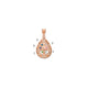 14K rose Gold 5 Birthstone Tree of Life Tear Drop Pendant