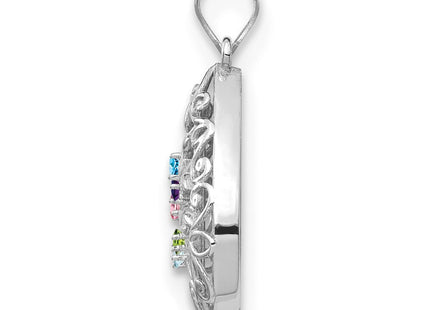 10k White Gold Pendants Style 10XNA908/5W - Classique Jewelry Inc.