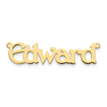 sterling Silver/Rhodium-plated Polished Name Plate view