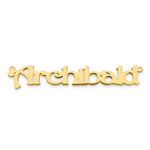 sterling Silver/Rhodium-plated Polished Name Plate view