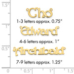 sterling Silver/Rhodium-plated Polished Name Plate view