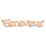 10k White Gold Name Plate view 19