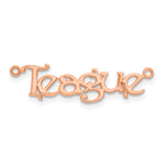 10k White Gold Name Plate view 16