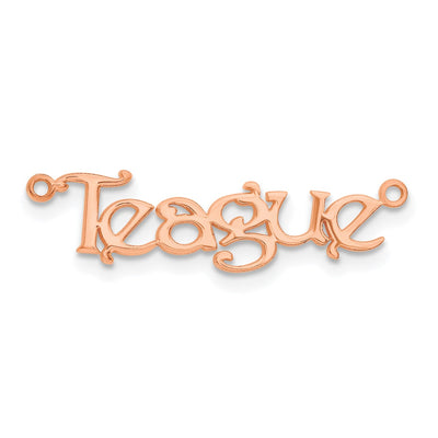 10K White Gold Name Plate