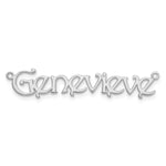 10k White Gold Name Plate view 4