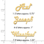 10k White Gold Underlined Name Plate view 15