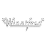 10k White Gold Underlined Name Plate view 4