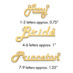 Sterling Silver/Rose-gold Underlined Name Plate view 4