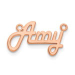 Sterling Silver/Rose-gold Underlined Name Plate view 12