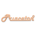 Sterling Silver/Rose-gold Underlined Name Plate view 13