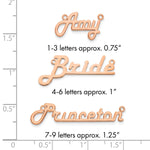 Sterling Silver/Rose-gold Underlined Name Plate view 18