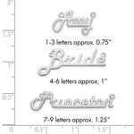 Sterling Silver/Rose-gold Underlined Name Plate view 16