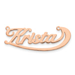 Sterling Silver/Gold-plated Swoop Name Plate view