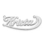 Sterling Silver/Gold-plated Swoop Name Plate view