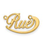 Sterling Silver/Gold-plated Small Swoop Name Plate view 17