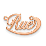 Sterling Silver/Gold-plated Small Swoop Name Plate view 12
