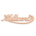 Sterling Silver/Gold-plated Small Swoop Name Plate view 14
