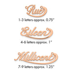 Sterling Silver/Gold-plated Small Swoop Name Plate view 11