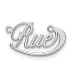 Sterling Silver/Gold-plated Small Swoop Name Plate view 7