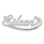 Sterling Silver/Gold-plated Small Swoop Name Plate view 8