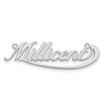 Sterling Silver/Gold-plated Small Swoop Name Plate view 9