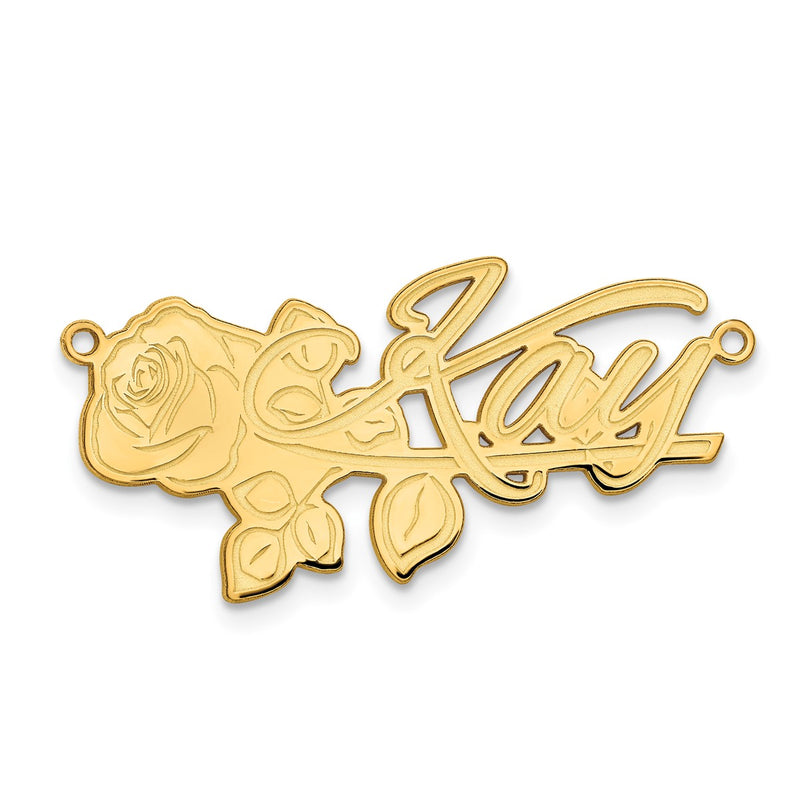 Sterling silver name pendants & charm, alternate view