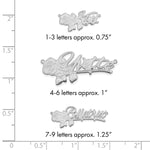 Sterling Silver/Gold-plated Rose Name Plate view 5