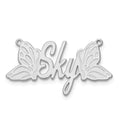 Sterling Silver / Rhodium-Plated