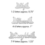 Butterfly Wings Custom Name Plate Necklace view