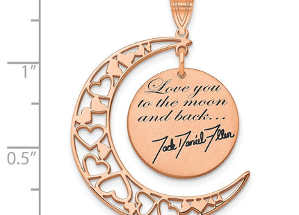 14k Rose Gold Pendants Style XNA989R - Classique Jewelry Inc.