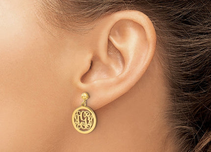 14k Yellow Gold Earrings Style XNE16Y - Classique Jewelry Inc.