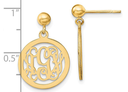 14k Yellow Gold Earrings Style XNE16Y - Classique Jewelry Inc.
